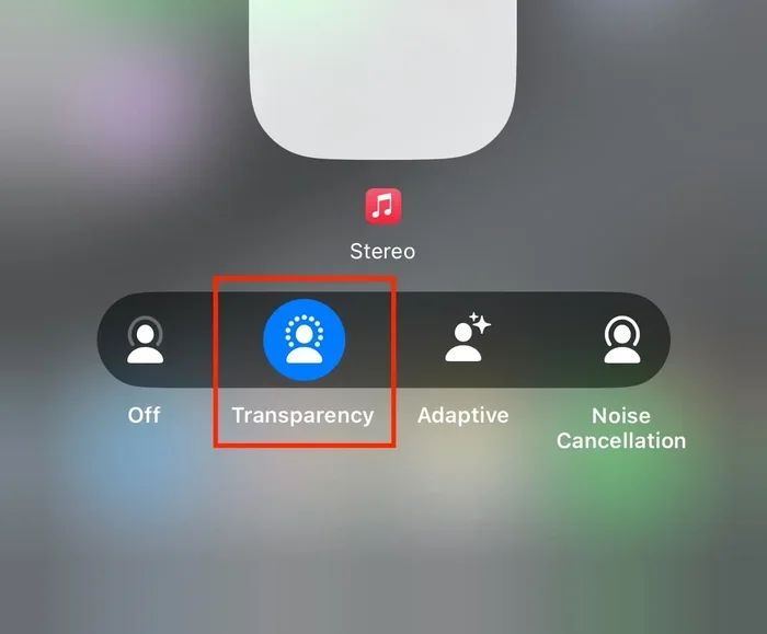 Can't Turn Off Transparency Airpods Pro 2